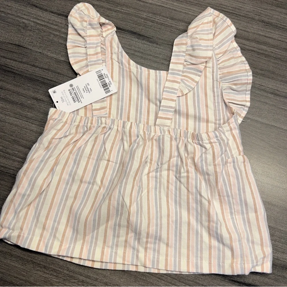 GIRLS Baby 12mo striped tank Dress (No matching pieces)